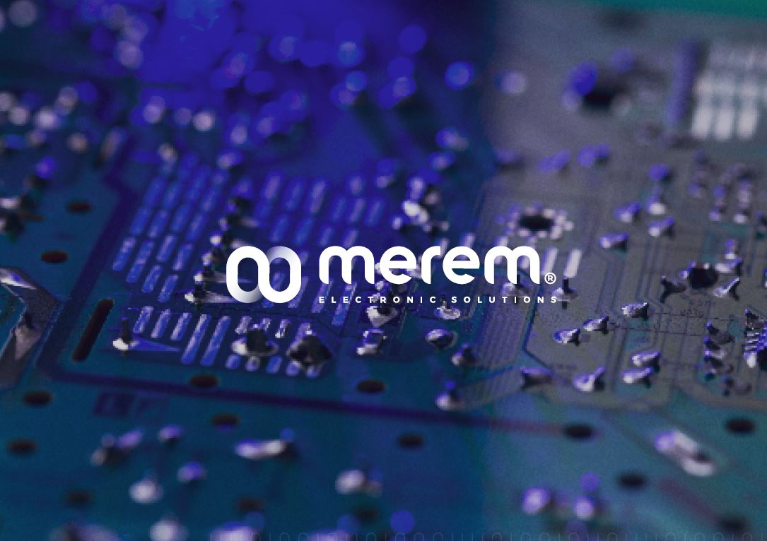 Logo Merem sur fond avec texture