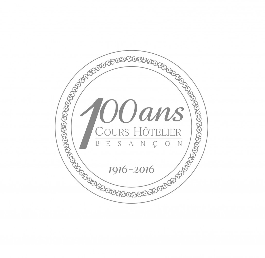 Logo - 100ème anniversaire du Cours Hôtelier de Besançon