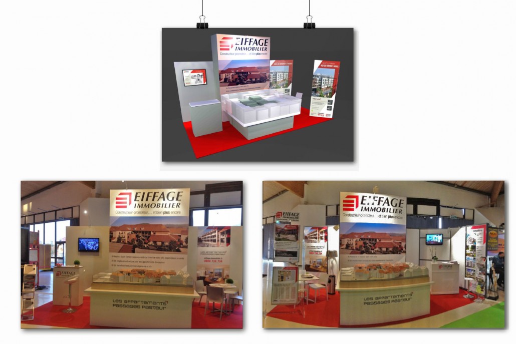 Stand salon de l'Immobilier à Besançon pour Eiffage