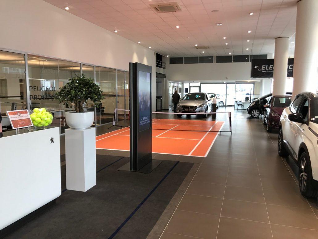 SIAB Peugeot Besançon - Décoration Roland Garros 5